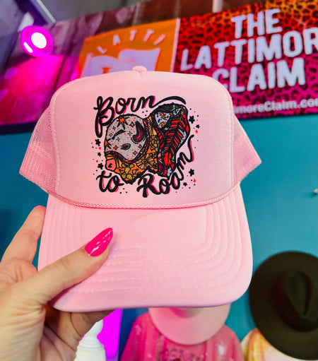 Hot Pink Wranglin Mama Embroidered Cap