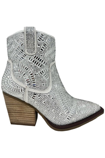 Rhinestone Pointed Boots