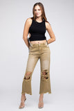 Distressed Vintage Washed Wide Leg Pants - Multiple Colors