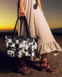 Loyal West Rodeo Ankle Bootie In Calfskin - Bone & Saddle