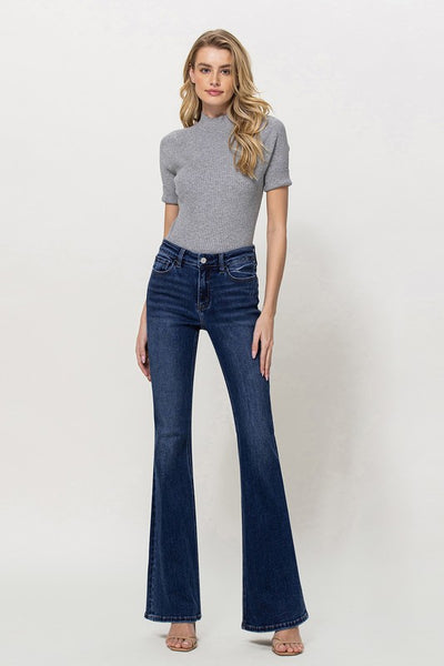 Blue Hope Mid-Rise Flare Jeans