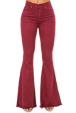 Bell Bottom Jean in Wine - Inseam 30