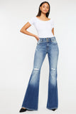 Kancan - High Rise Wide Waistband Flare Jeans