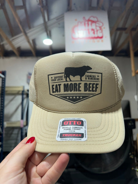 Farmers & Ranchers Eat More Beef Trucker HatMultiOS