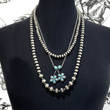 Western Turquoise Cherry Layered Necklace