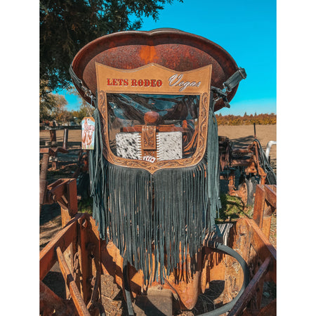 Bloomin' Steer Hand-Tooled Leather Bag
