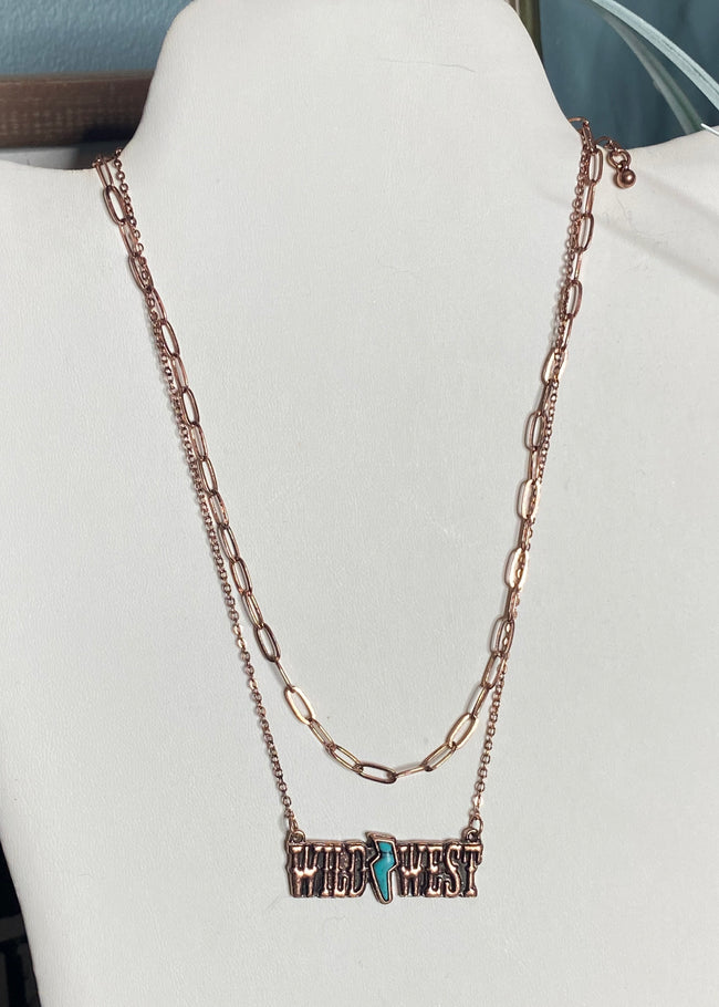 Wild West Layered Necklace - Copper