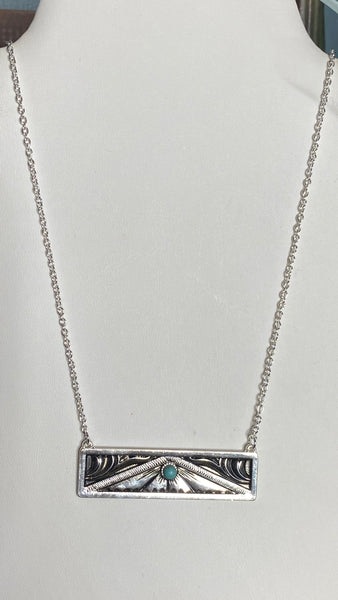 Road Less Traveled Bar Necklace