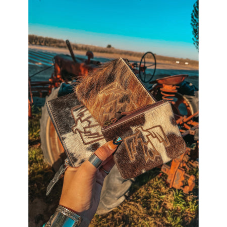 The Hazy Elva Wallet (Black Leather ) a Haute Southern Hyde by Beth Marie Exclusive