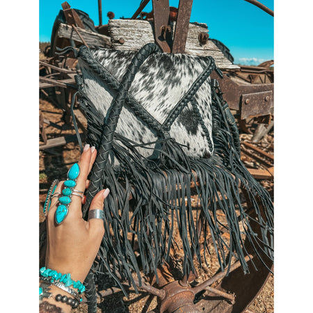 Bloomin' Steer Hand-Tooled Leather Bag