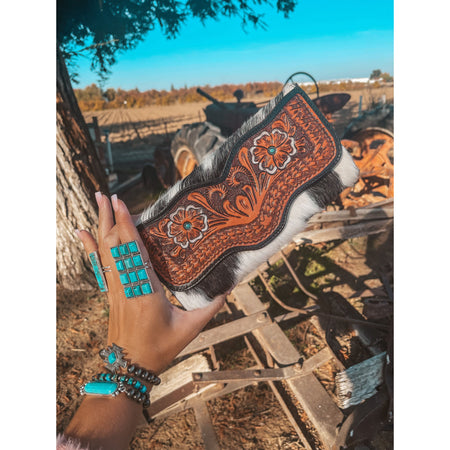 The Hazy Elva Wallet (Black Leather ) a Haute Southern Hyde by Beth Marie Exclusive