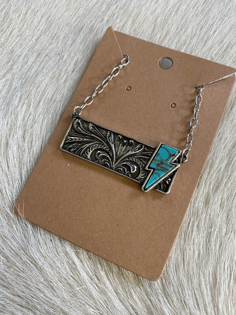 Turquoise BOLT Necklace – B Bar West & Co