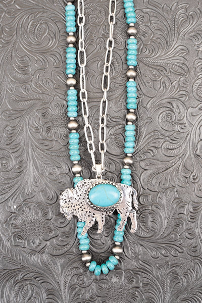 Twin Valley Buffalo Layered Necklace