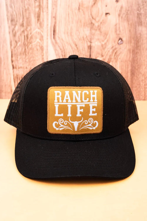 Ranch Life Snapback ~Black