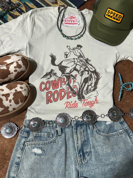 Ride Tough Cowboy Rodeo Graphic Tee