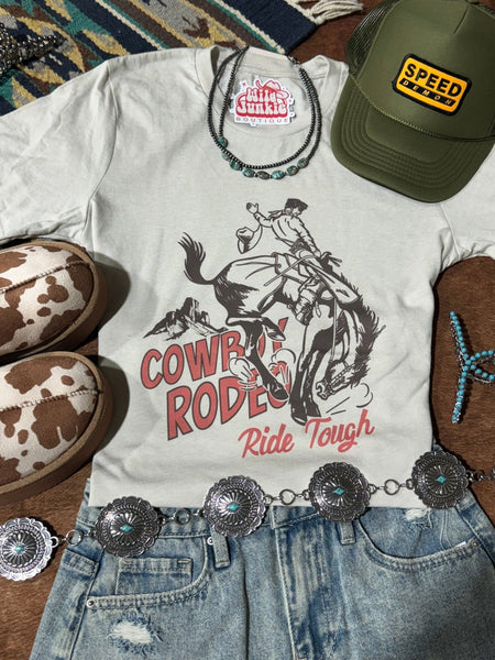 Ride Tough Cowboy Rodeo Graphic Tee