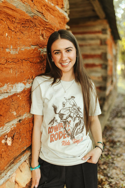 Ride Tough Cowboy Rodeo Graphic Tee