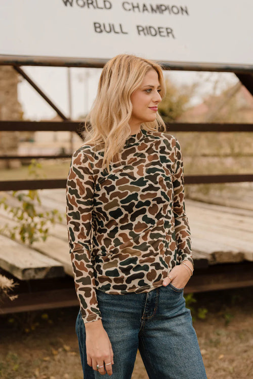 Duck Camo Mesh Long Sleeve