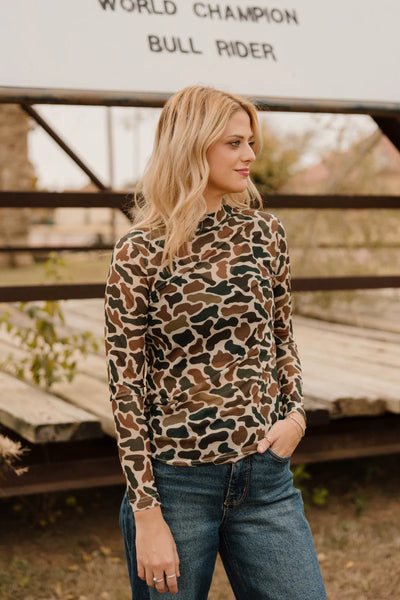 Duck Camo Mesh Long Sleeve