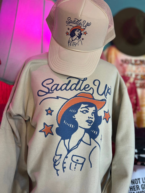 Saddle Up Cowgirl Graphic Sweatshirt