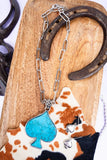 Large Turquoise Spade Necklace Set