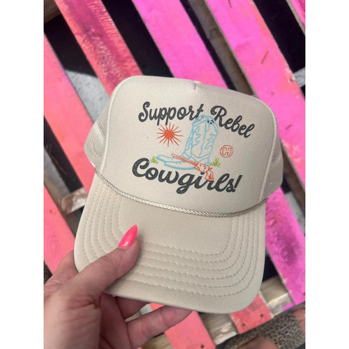 Support Rebel Cowgirls Trucker Hat