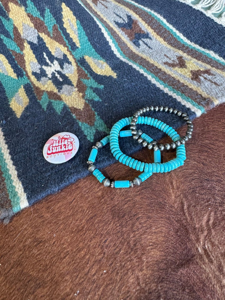 Western Turquoise Bracelet Stack