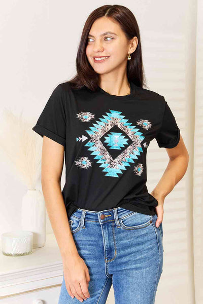 Turquoise Cowgirl Graphic Tee
