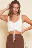 Small Town Famous Ruched Crop Top - LOTS OF COLORS
