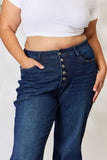 Judy Blue -  Button-Fly Straight Jeans