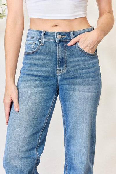 RISEN - High Waist Straight Jeans
