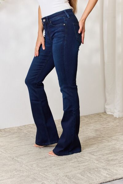 Kancan - Mid Rise Flare Jeans