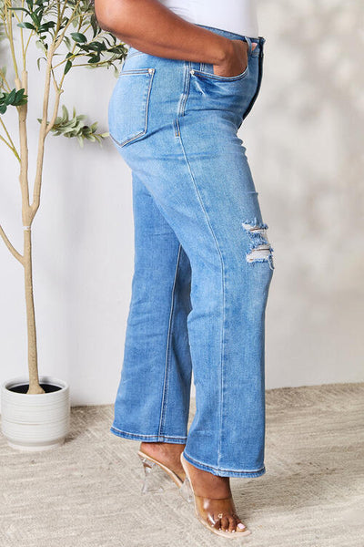 Judy Blue - High Waist Distressed Jeans