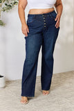 Judy Blue -  Button-Fly Straight Jeans