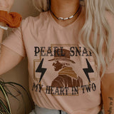 Pearl Snap My Heart Tee~Multiple Colors